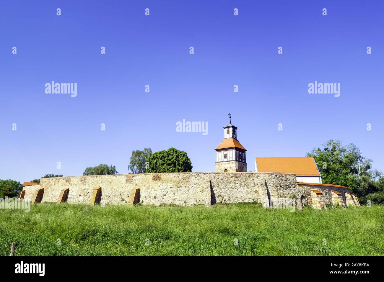 Walternienburg Castle near Zerbst/Anhalt, Saxony-Anhalt, Germany Stock Photo