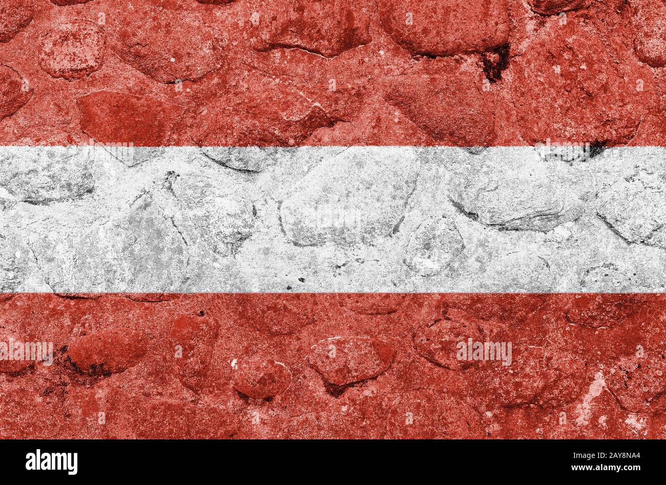 Austria Flag on a stone wall Stock Photo - Alamy