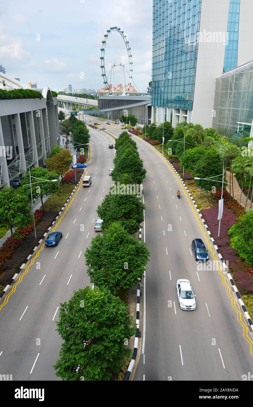 Wide angle view singapore hi-res stock photography and images - Alamy