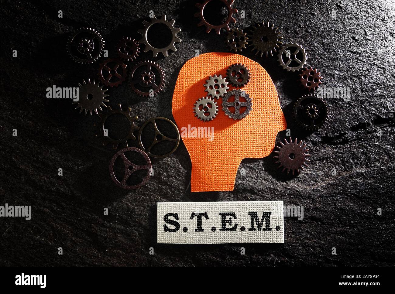 STEM and gears Stock Photo