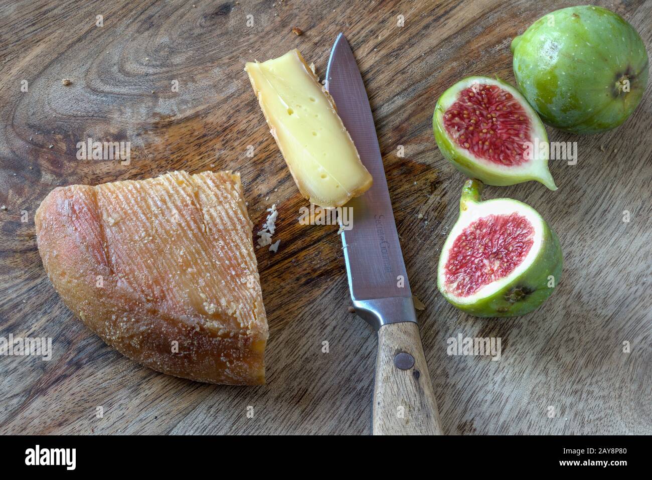 French Munster cheese Stock Photo Alamy