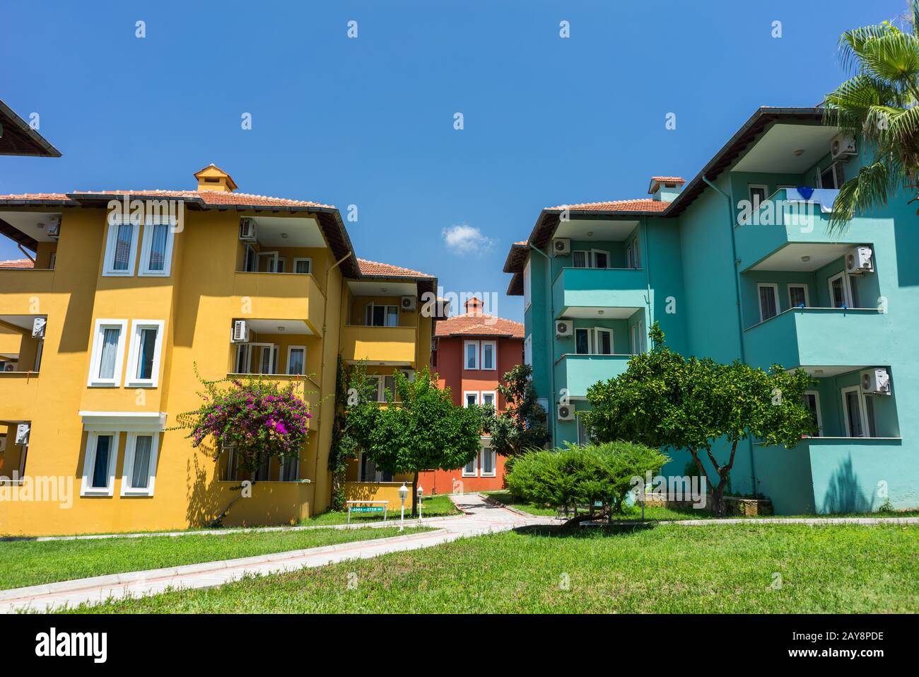 Resort Hotel Buildings Stock Photo - Alamy