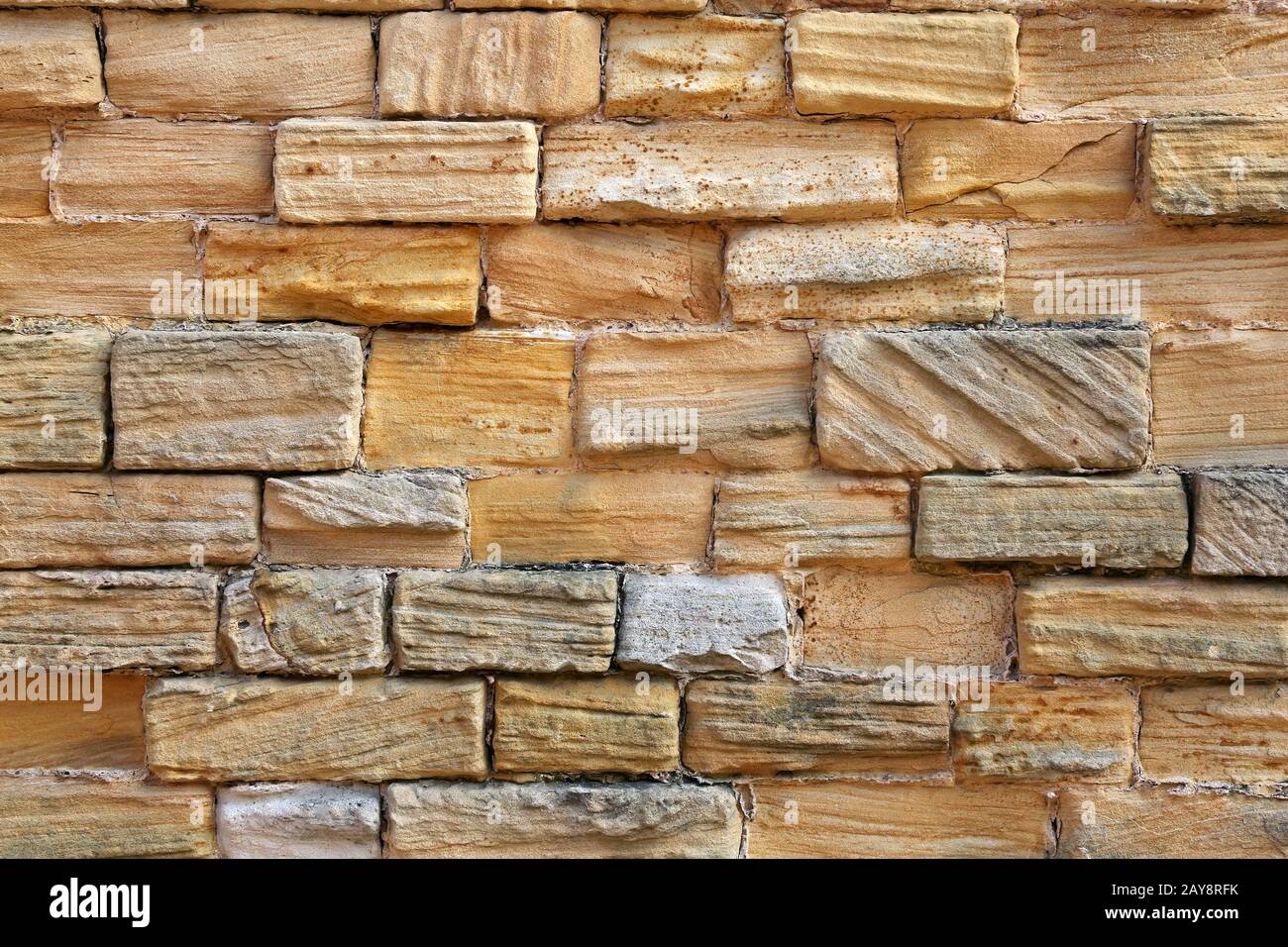 sandstone wall Stock Photo