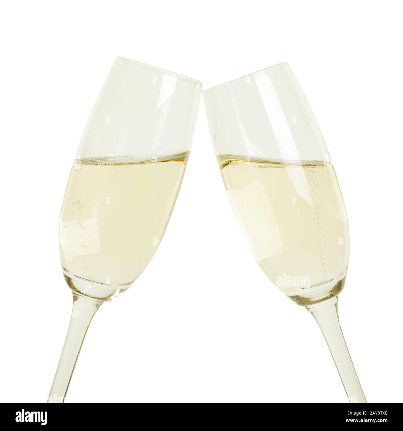Toast together with sparkling wine or champagne and celebrate Stock Photo