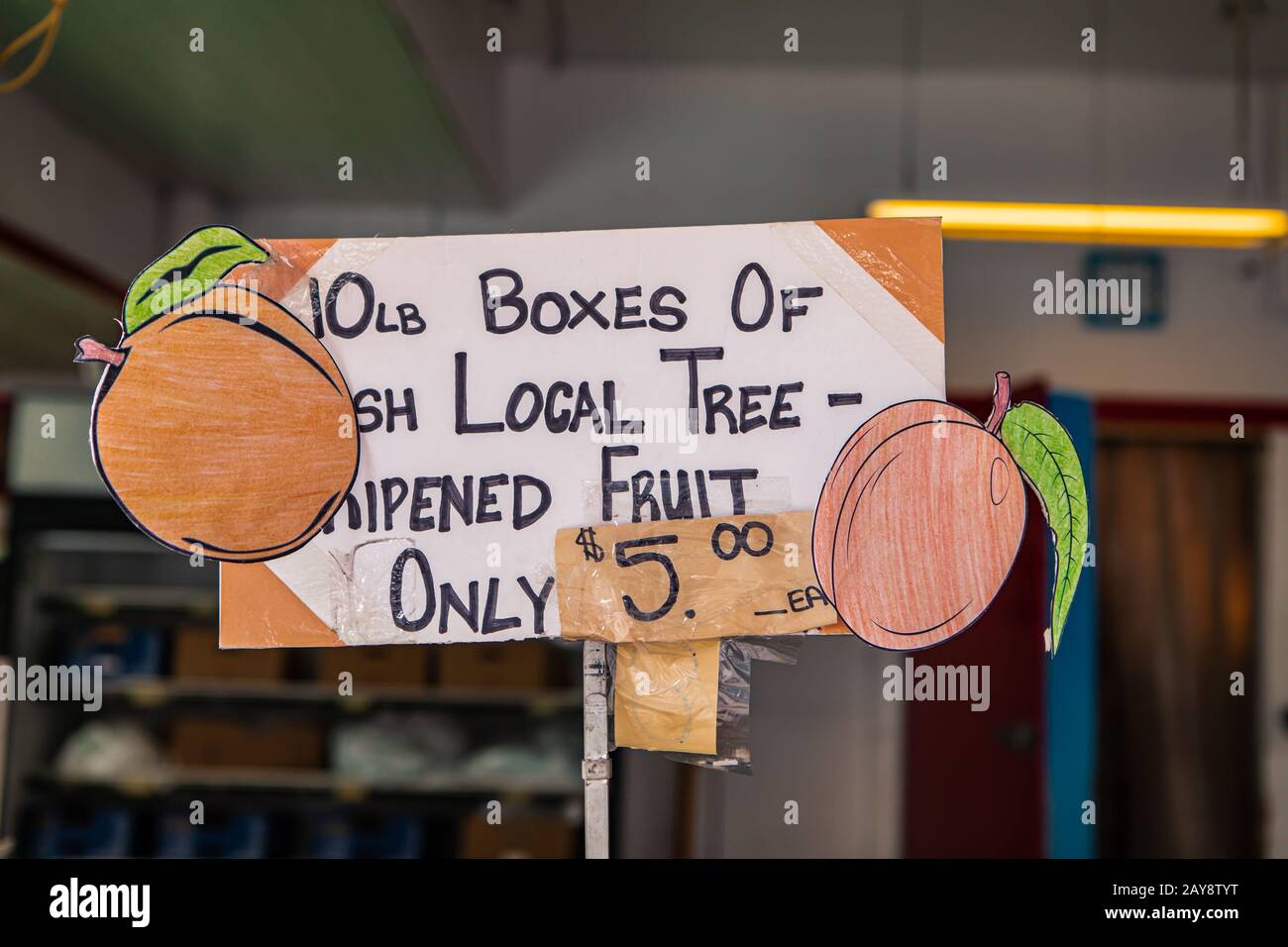 Hand written sign food stall hi-res stock photography and images - Alamy