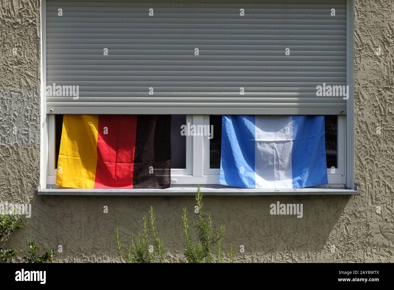 Flags, German and Argentinean flag Stock Photo
