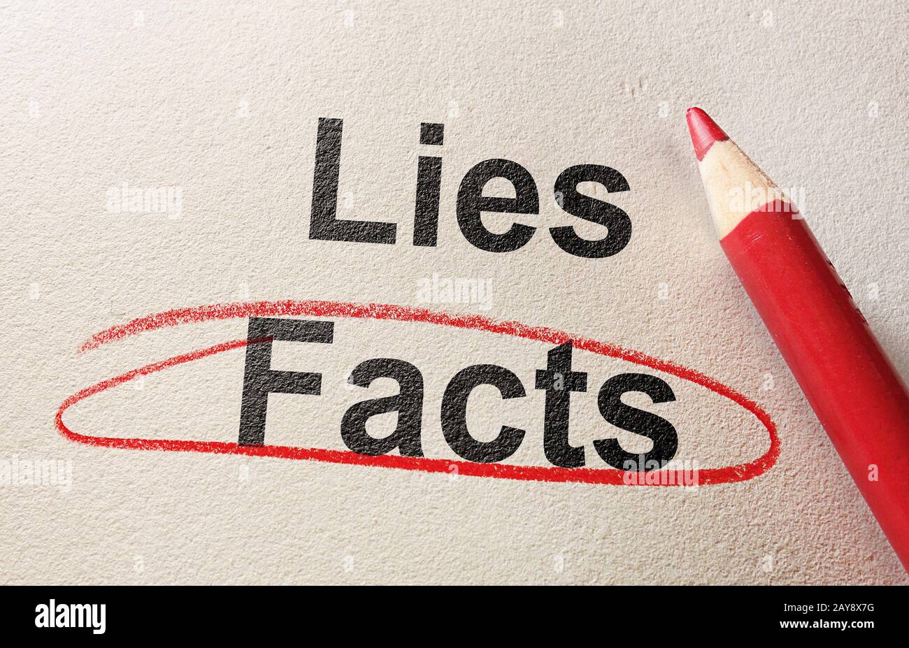 Facts Vs Lies Stock Photo Alamy Facts Vs Lies Stock Photo Alamy