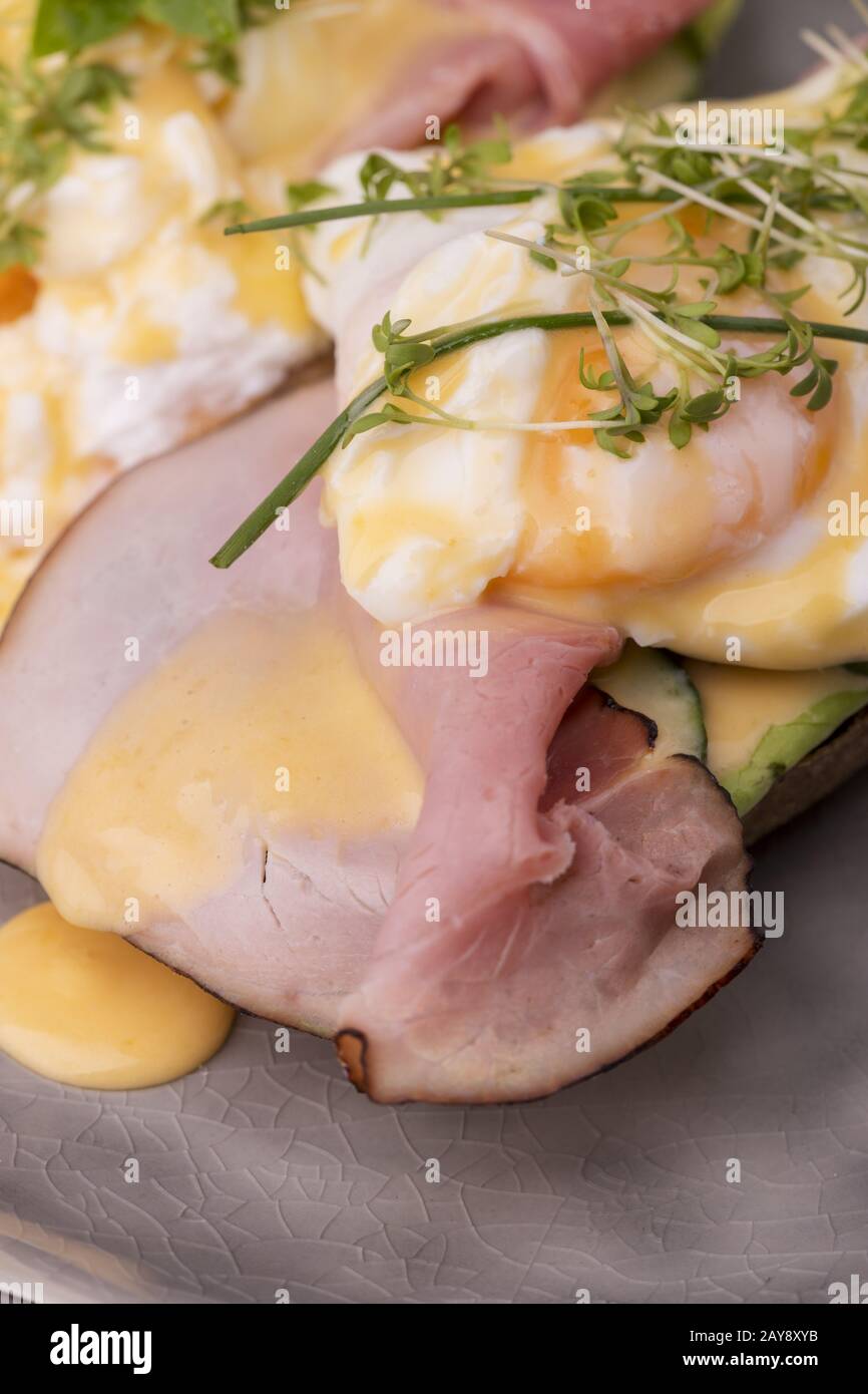 Eggs Benedict Stock Photo