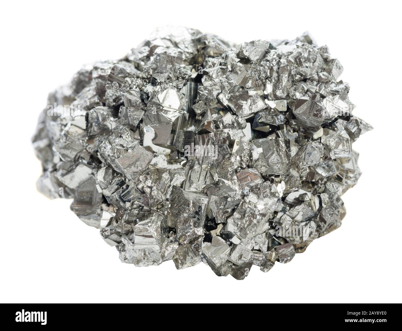 Collectible specimen of pyrite Stock Photo