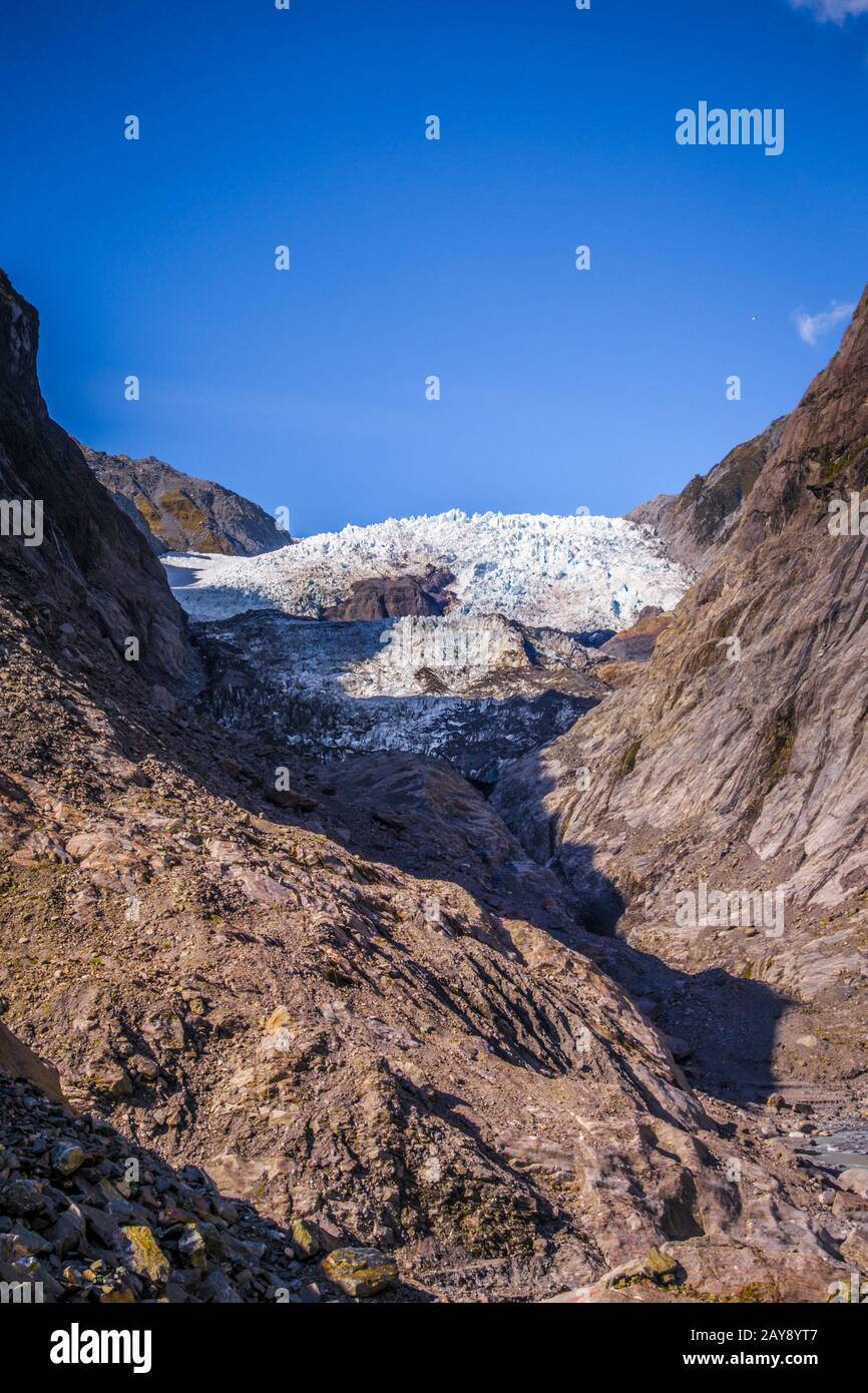 Franz Josef glacier, New Zealand Stock Photo