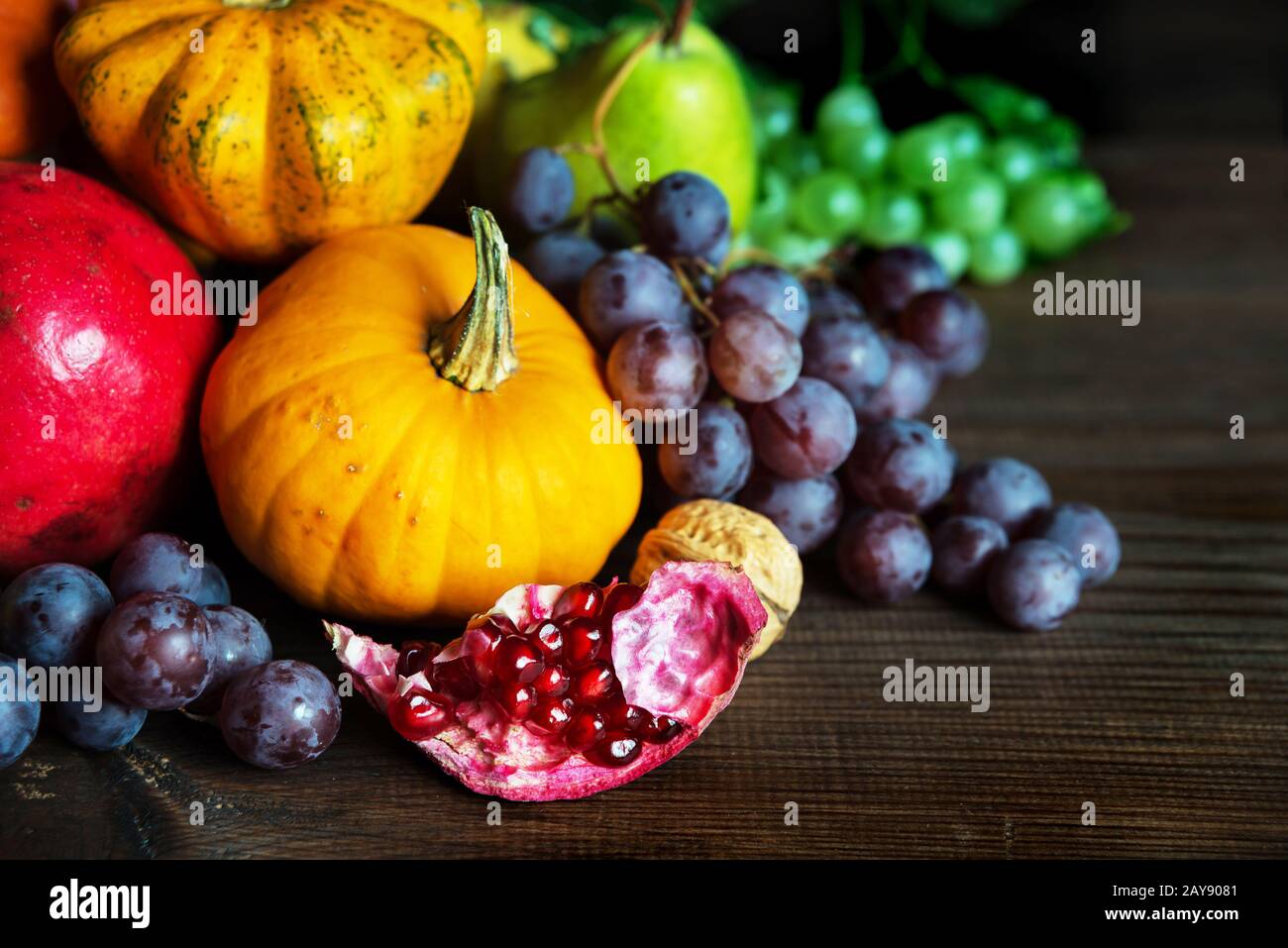 Rich harvest of various fruits and vegetables Stock Photo Alamy