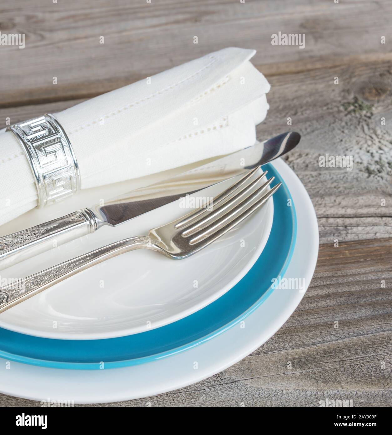 Beautiful table setting Stock Photo
