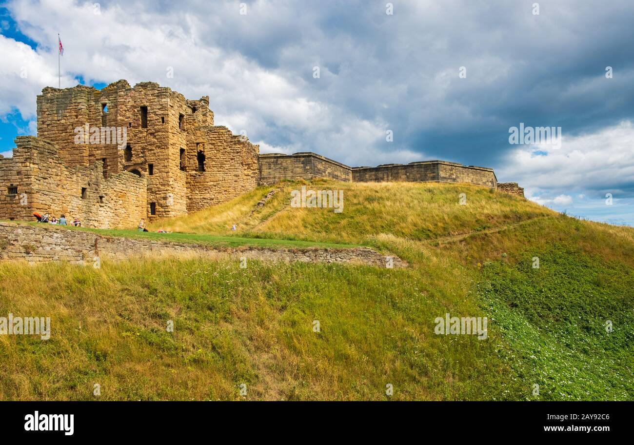 Ruins of the Medieval Tynemouth Priory and Castle, a popular visitor attraction Stock Photo Alamy