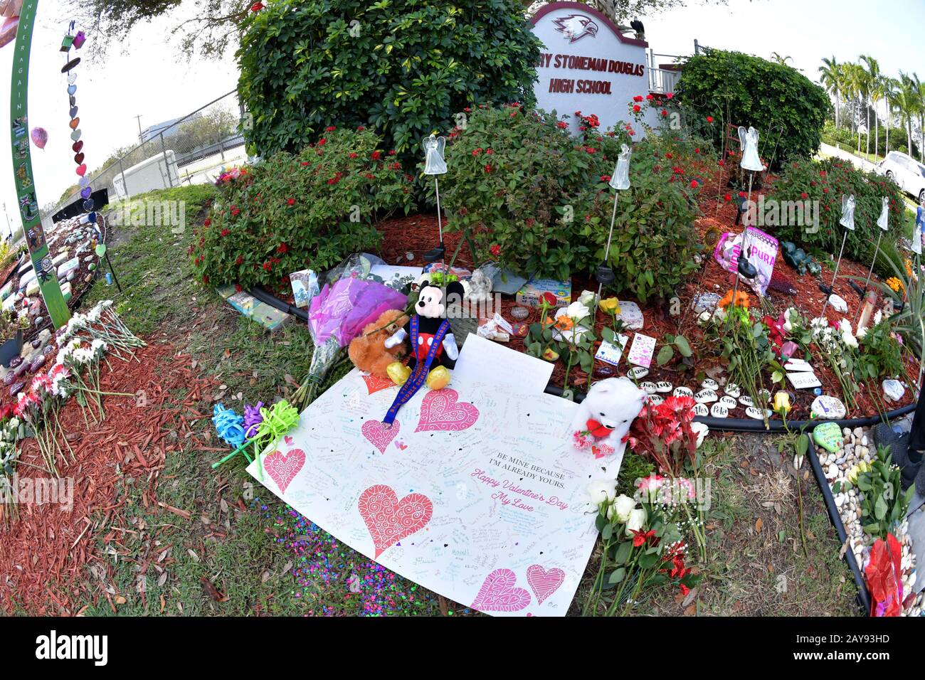 Parkland Florida Usa 14th Feb 2020 Parkland Victims Remembered Parkland Florida Usa 14th Feb 2020 Parkland Victims Remembered