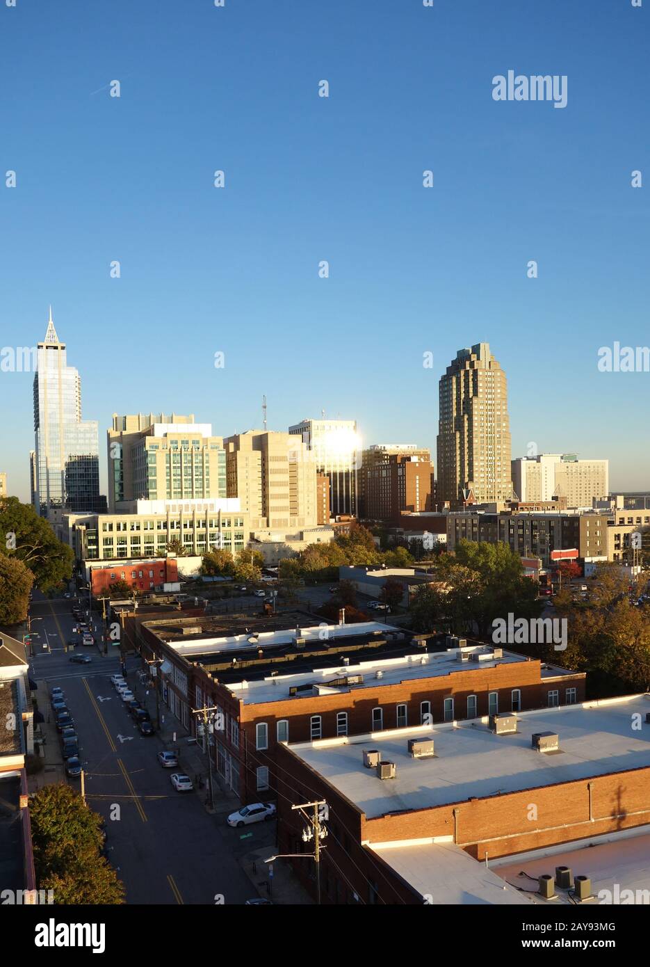Downtown Raleigh NC skyline Stock Photo Alamy