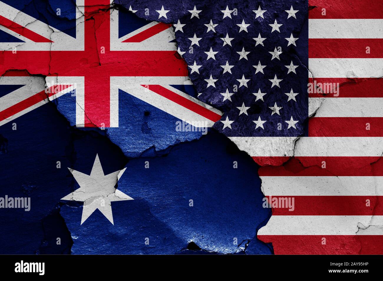 Usa Vs Australia Flag - bmp-cove