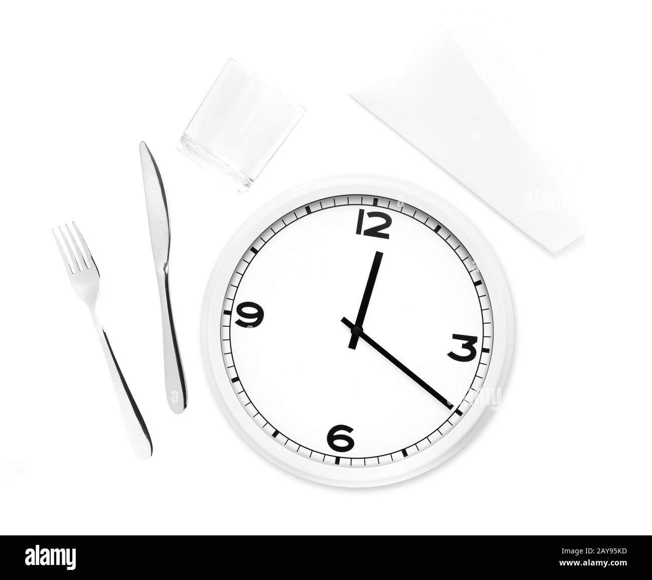Black napkin with fork and knife hires stock photography and images