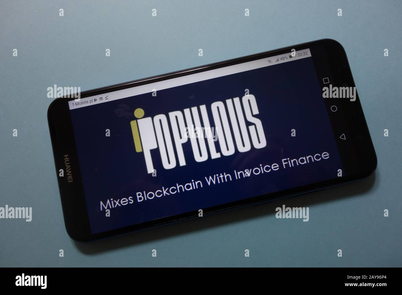 Populous (PPT) cryptocurrency logo displayed on smartphone Stock Photo -  Alamy