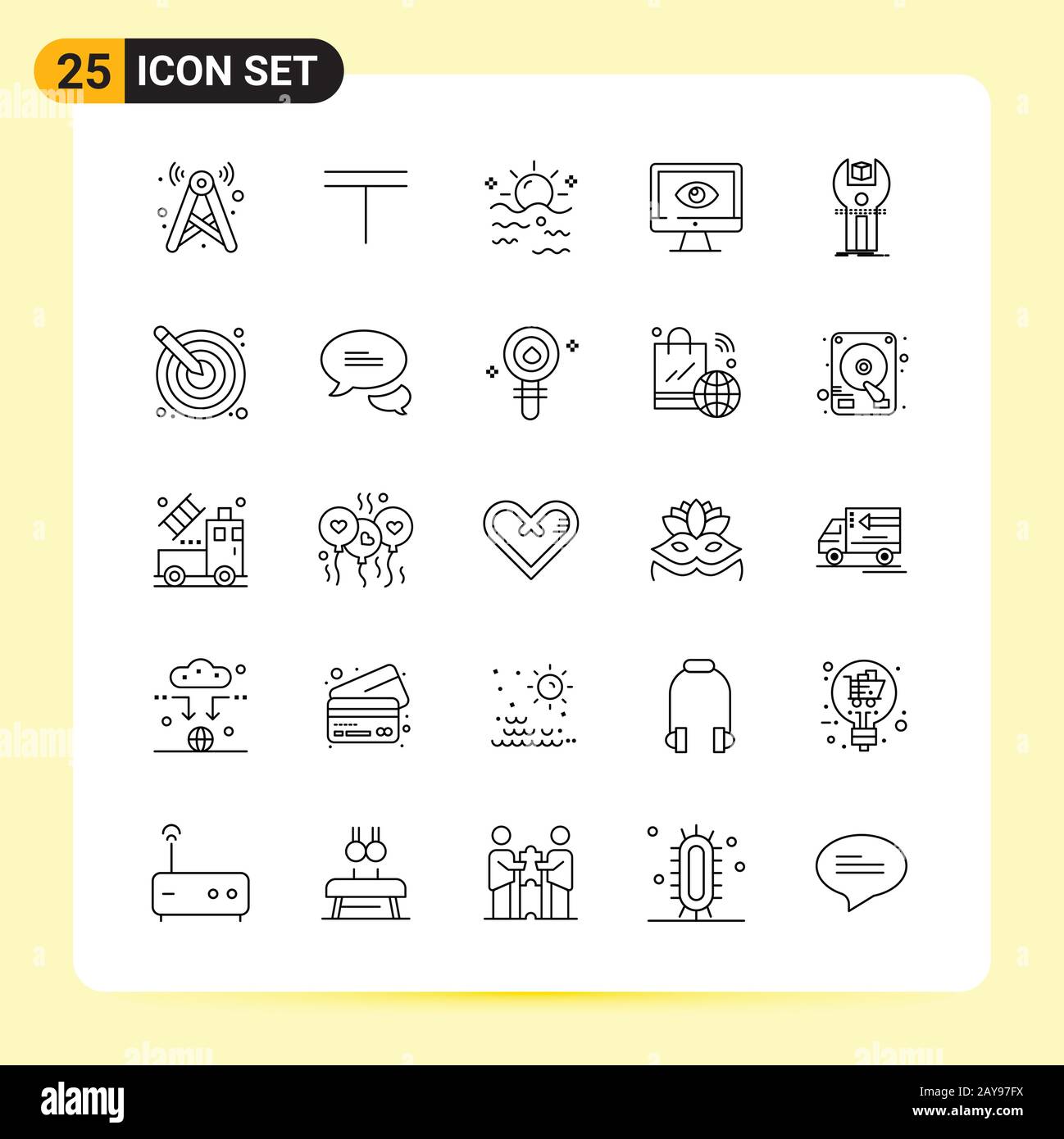 25 Creative Icons for Modern website design and responsive mobile apps ...