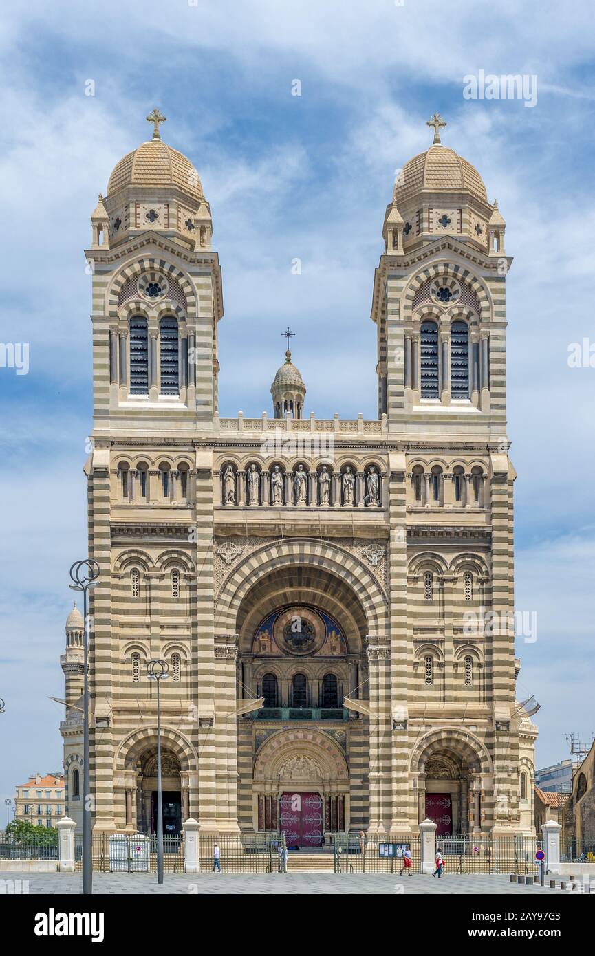 Front view of the Cathédrale La Mayor Stock Photo