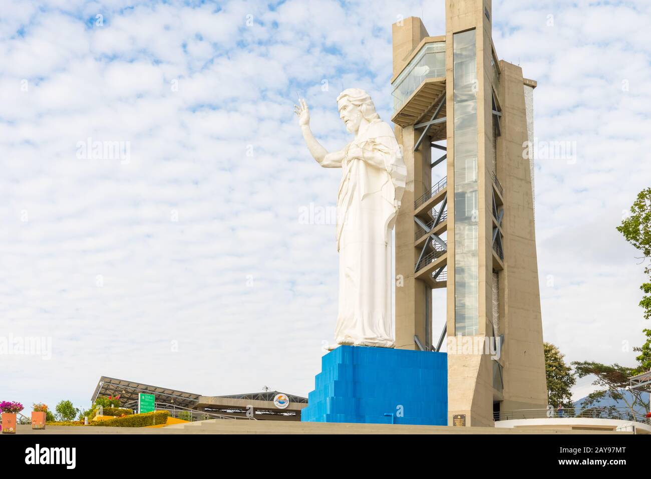 statue of Christ in the locality of Floridablanca Santisimo Mountain