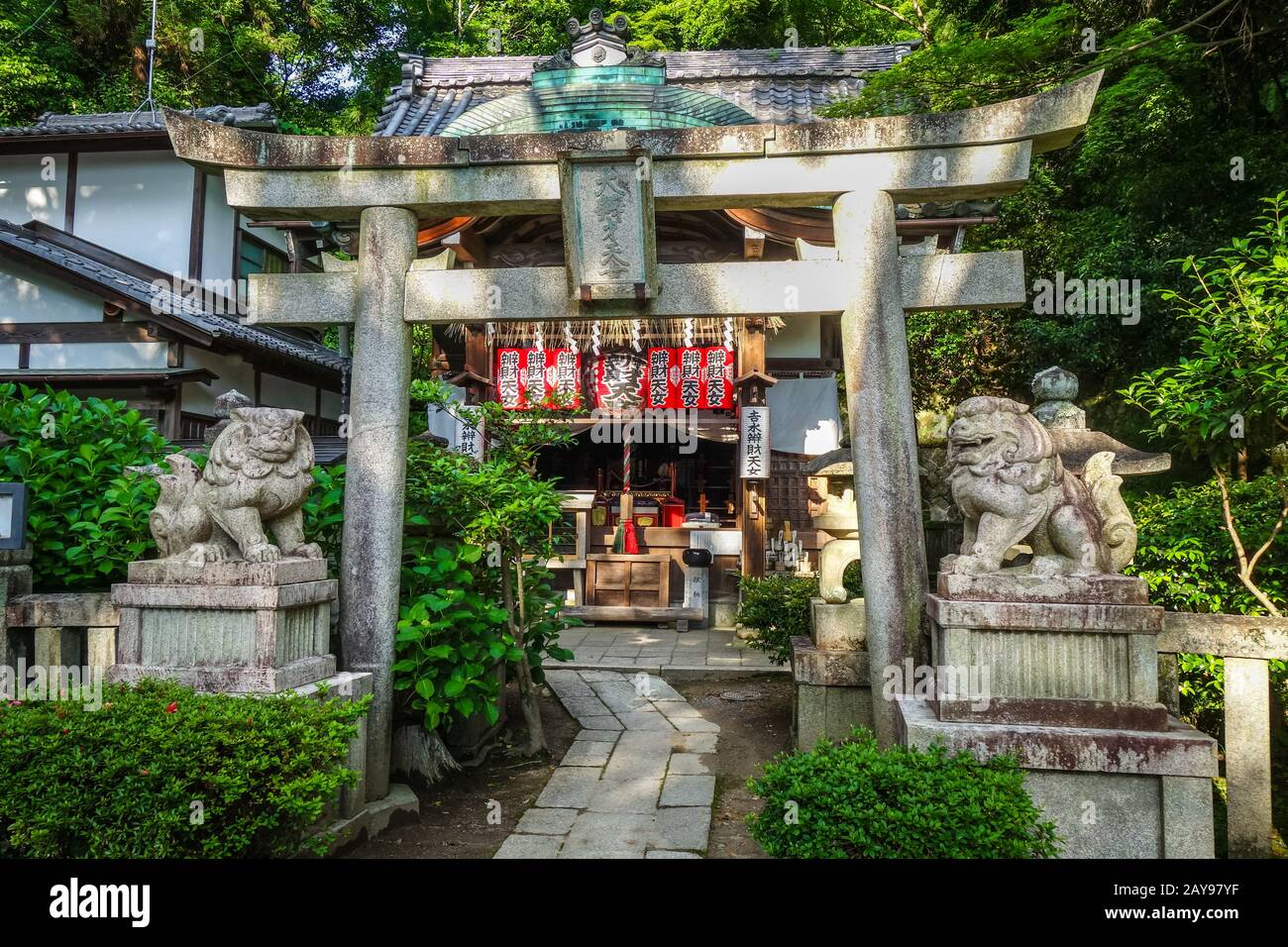 Chion-in temple garden, Kyoto, Japan Stock Photo