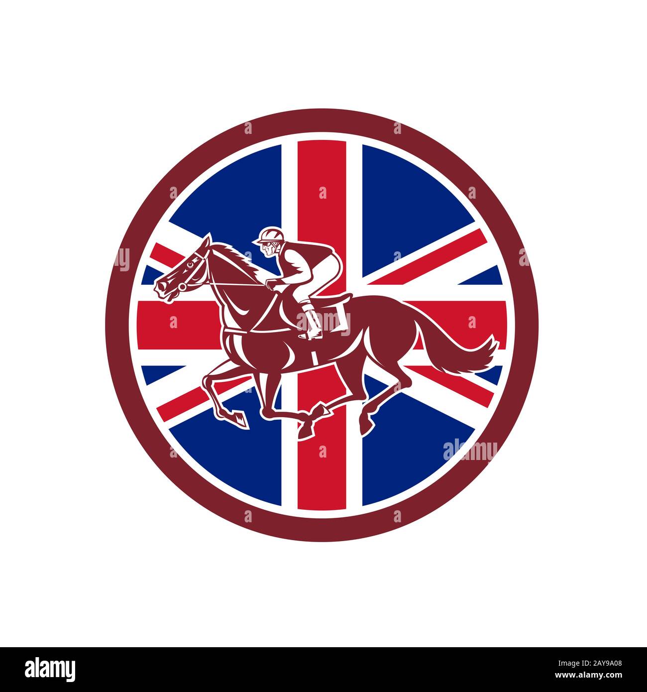 Union Jack Racing Union jack flag horse racing hi-res stock photography and images - Alamy