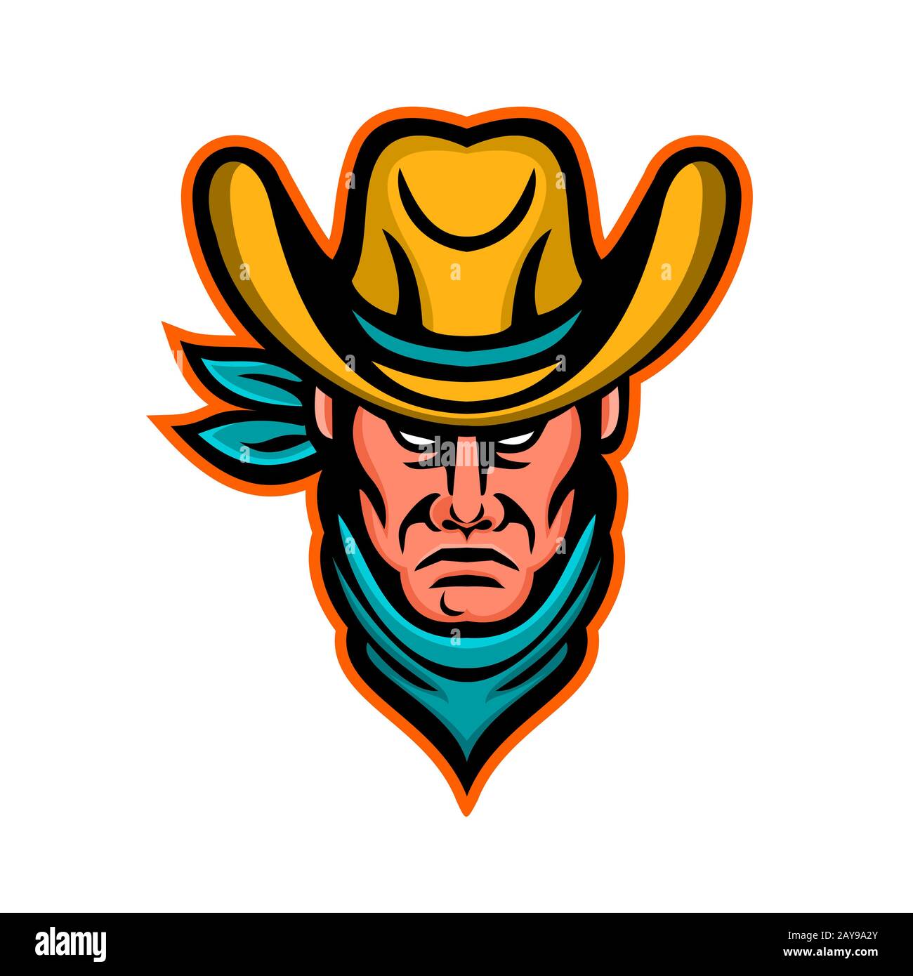 American Cowboy Sports Mascot Stock Photo - Alamy, image size:1300x1390
