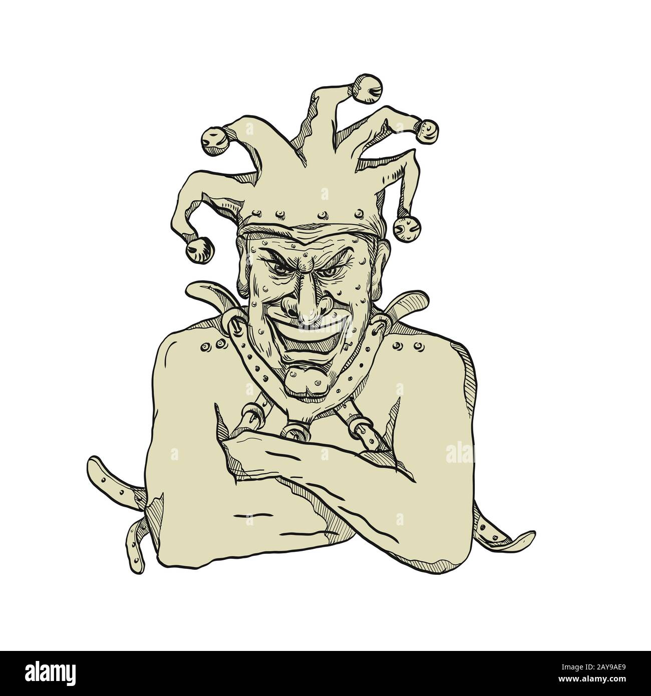 Joker sketch Cut Out Stock Images \u0026 Pictures - Page 2 - Alamy, image size:1300x1390
