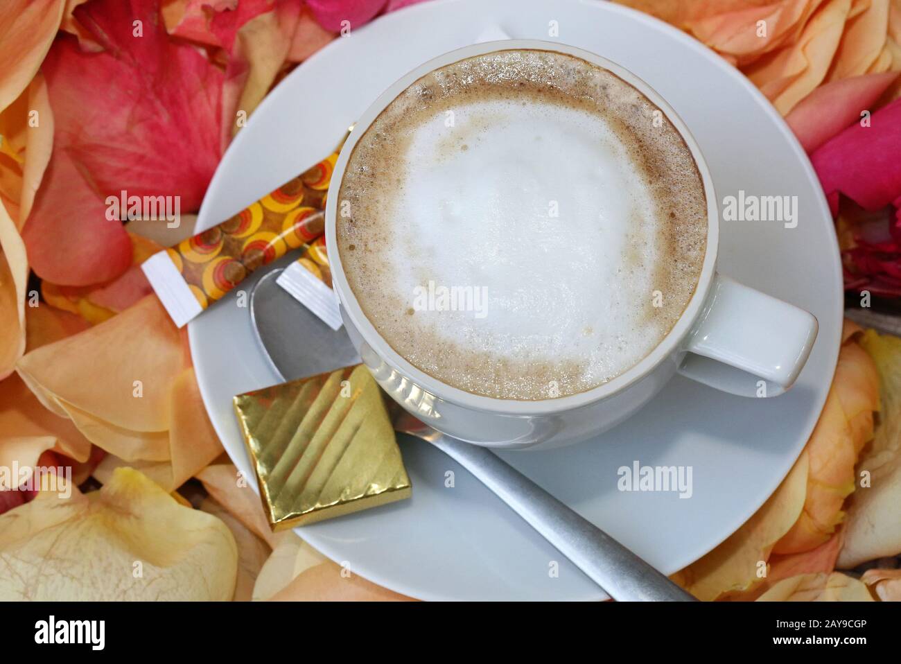 Coffee with crema Stock Photo