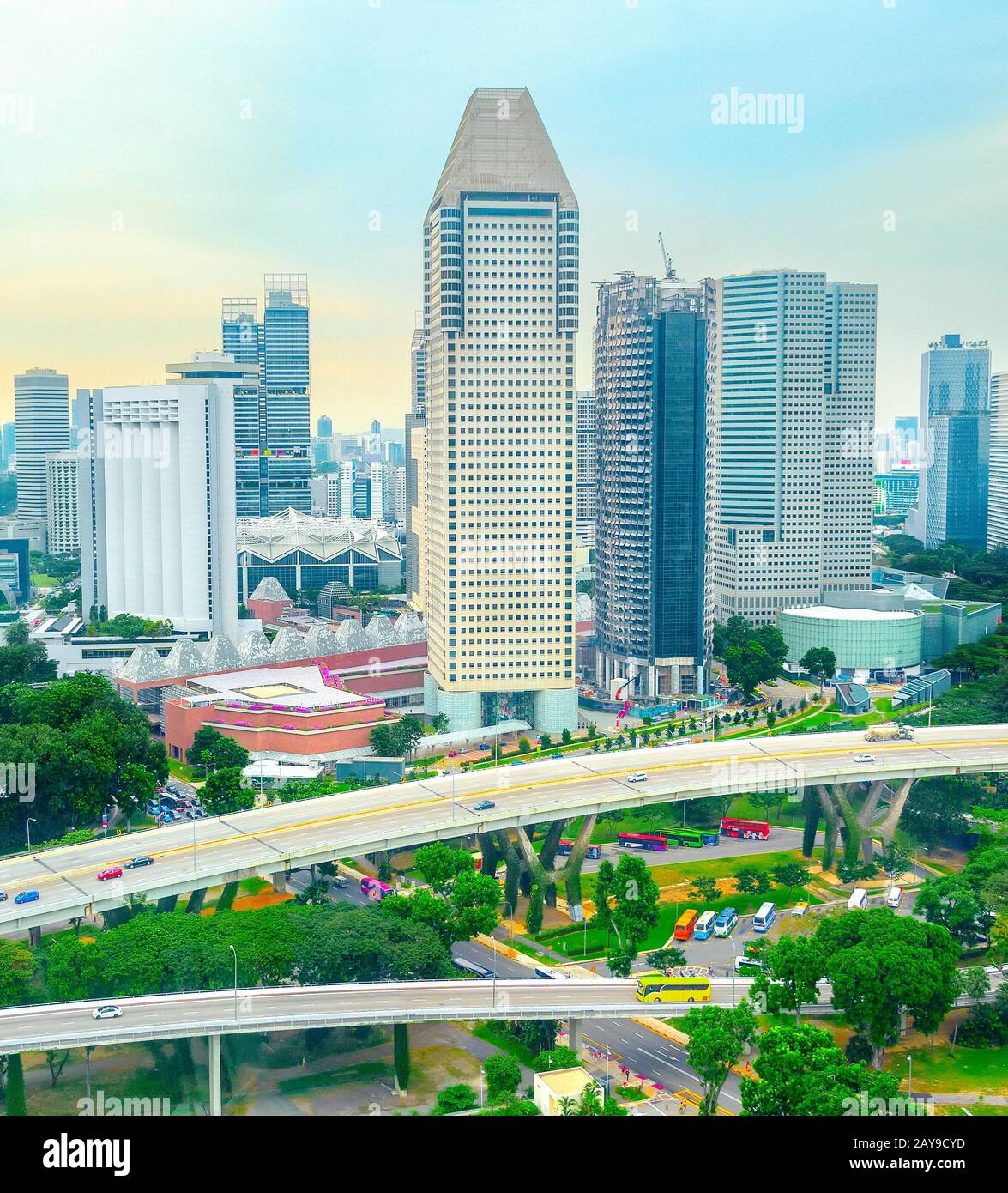 Aerial singapore hi-res stock photography and images - Alamy