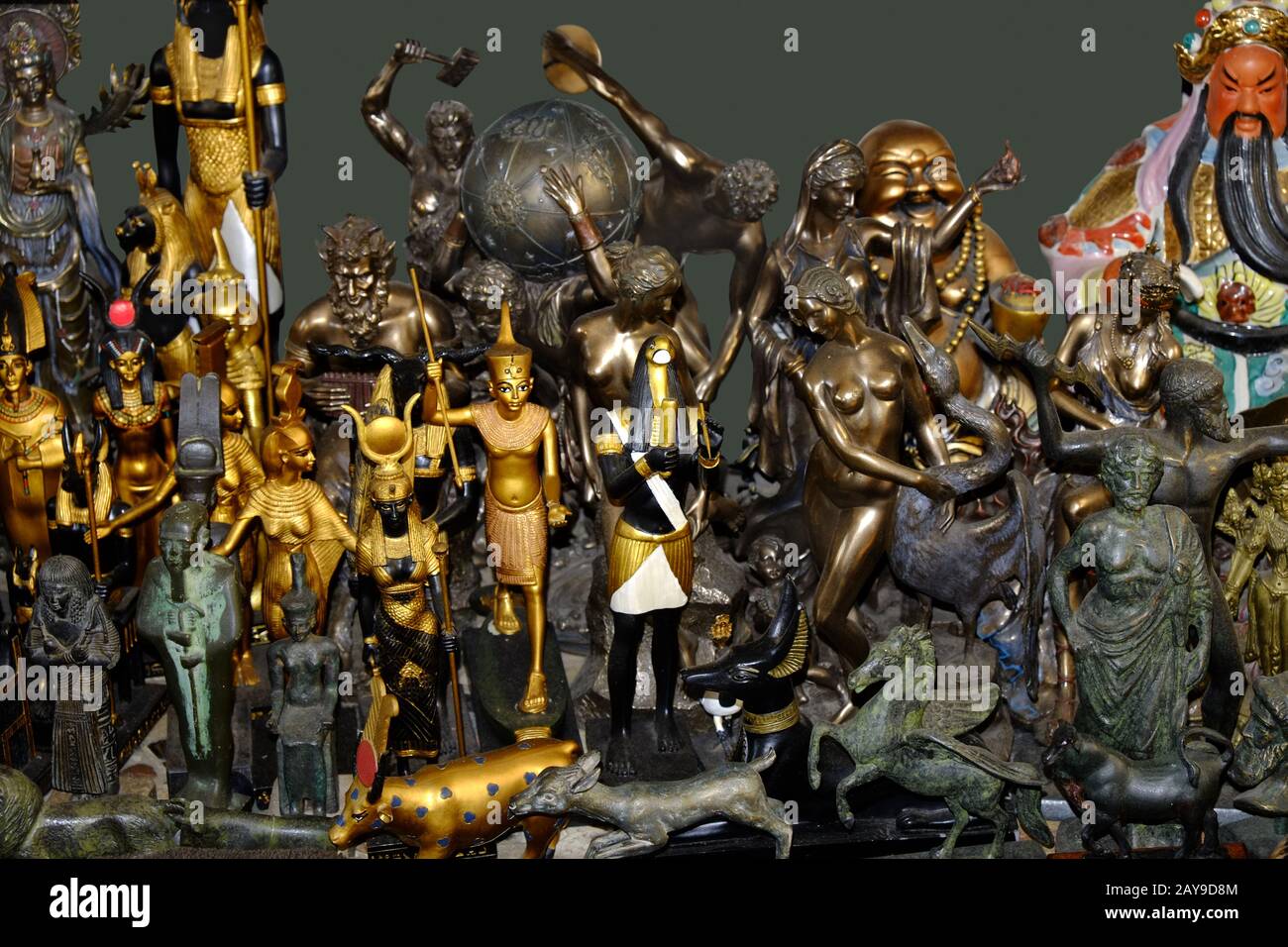 God figurines, statuettes Stock Photo Alamy