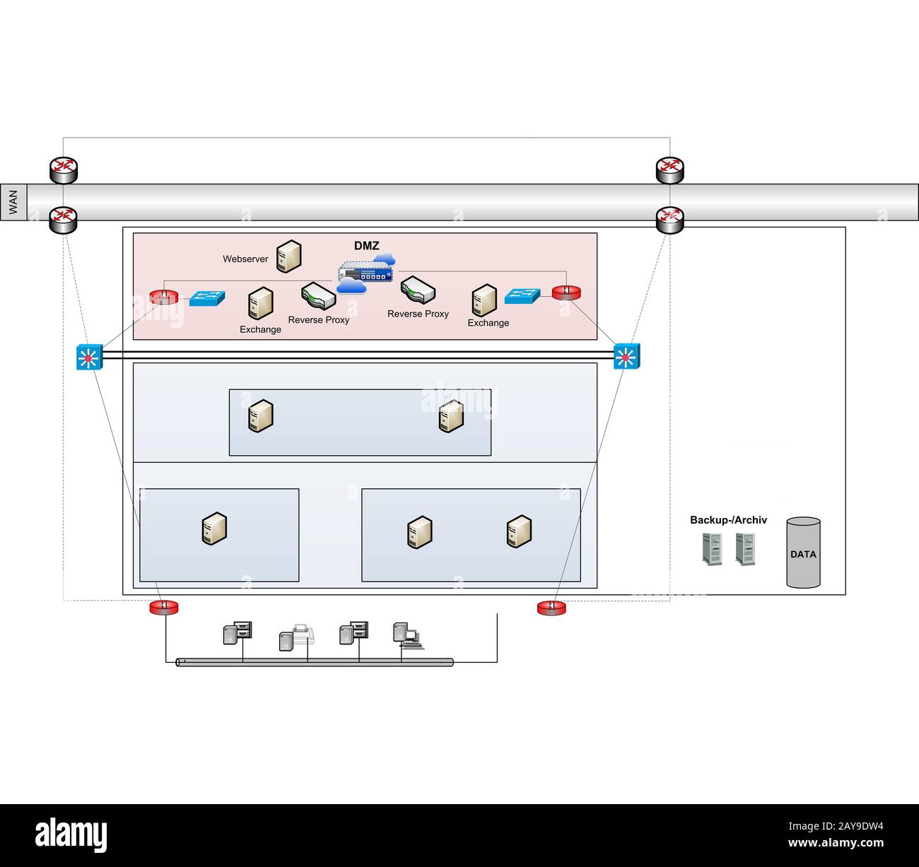 digital drawn sketch photo sketch network VLAN WLAN, illustration Stock ...