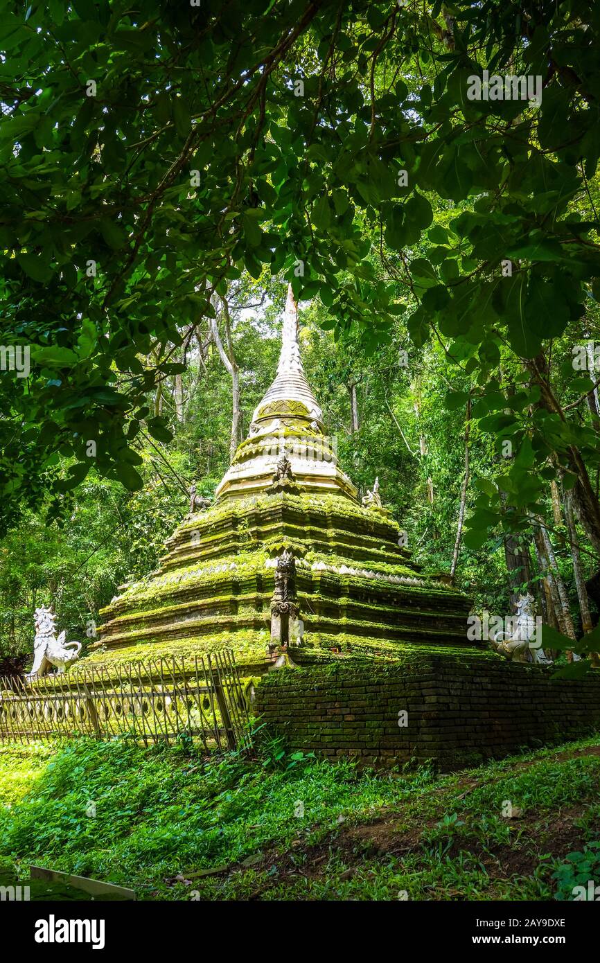 Wat Palad temple stupa, Chiang Mai, Thailand Stock Photo Alamy