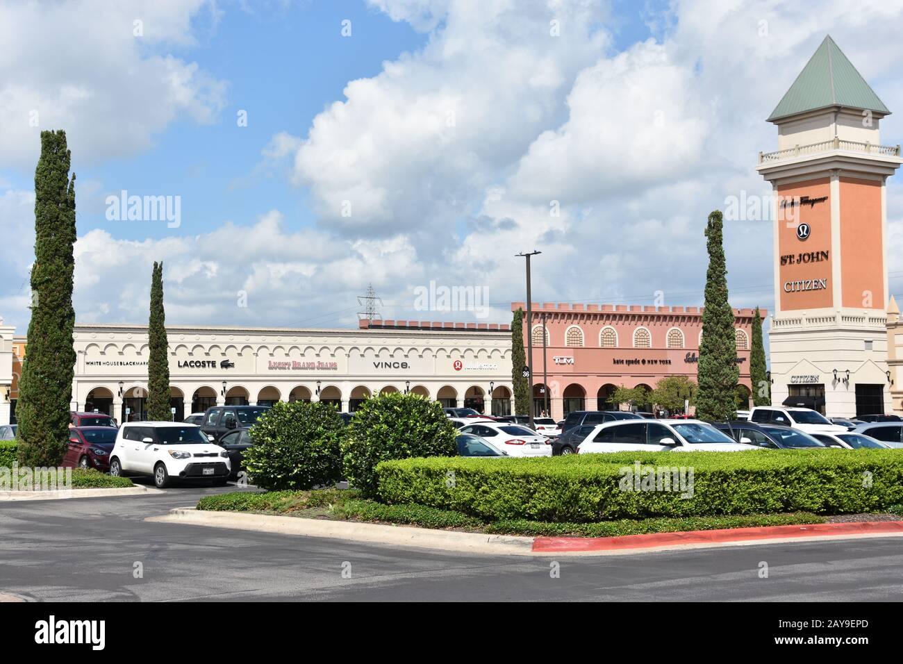 San Marcos Premium Outlets in Texas Stock Photo