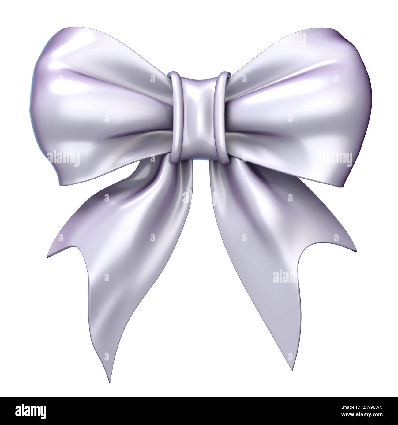 Blue satin bow made of thin smooth ribbon. Digital illustration on a white  background. Decorative element for holidays, packaging, clothing, interior  Stock Photo - Alamy