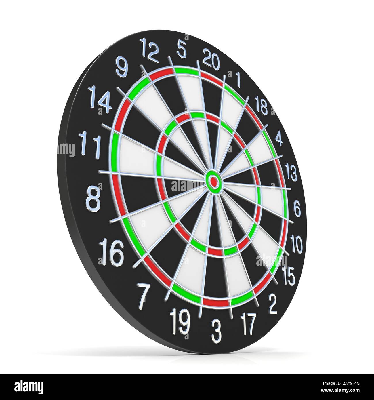Dartboard. Side view. 3D Stock Photo Alamy