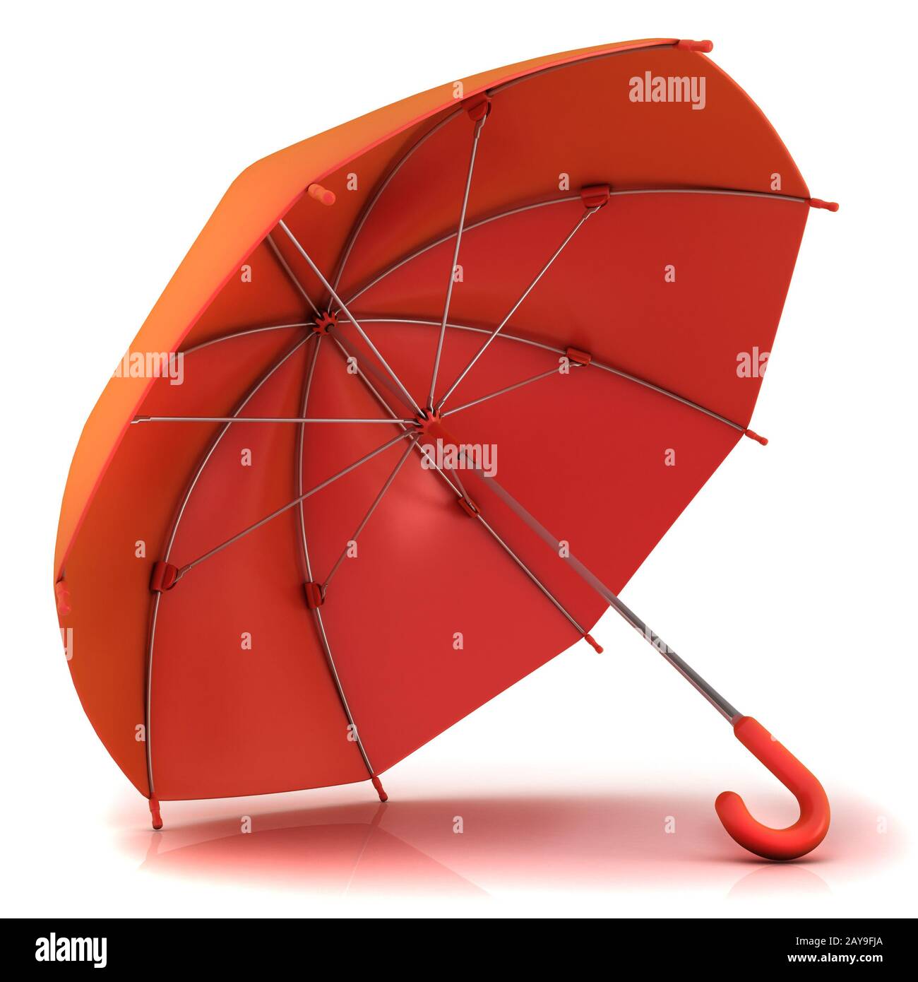 Red umbrella 3D Stock Photo Alamy