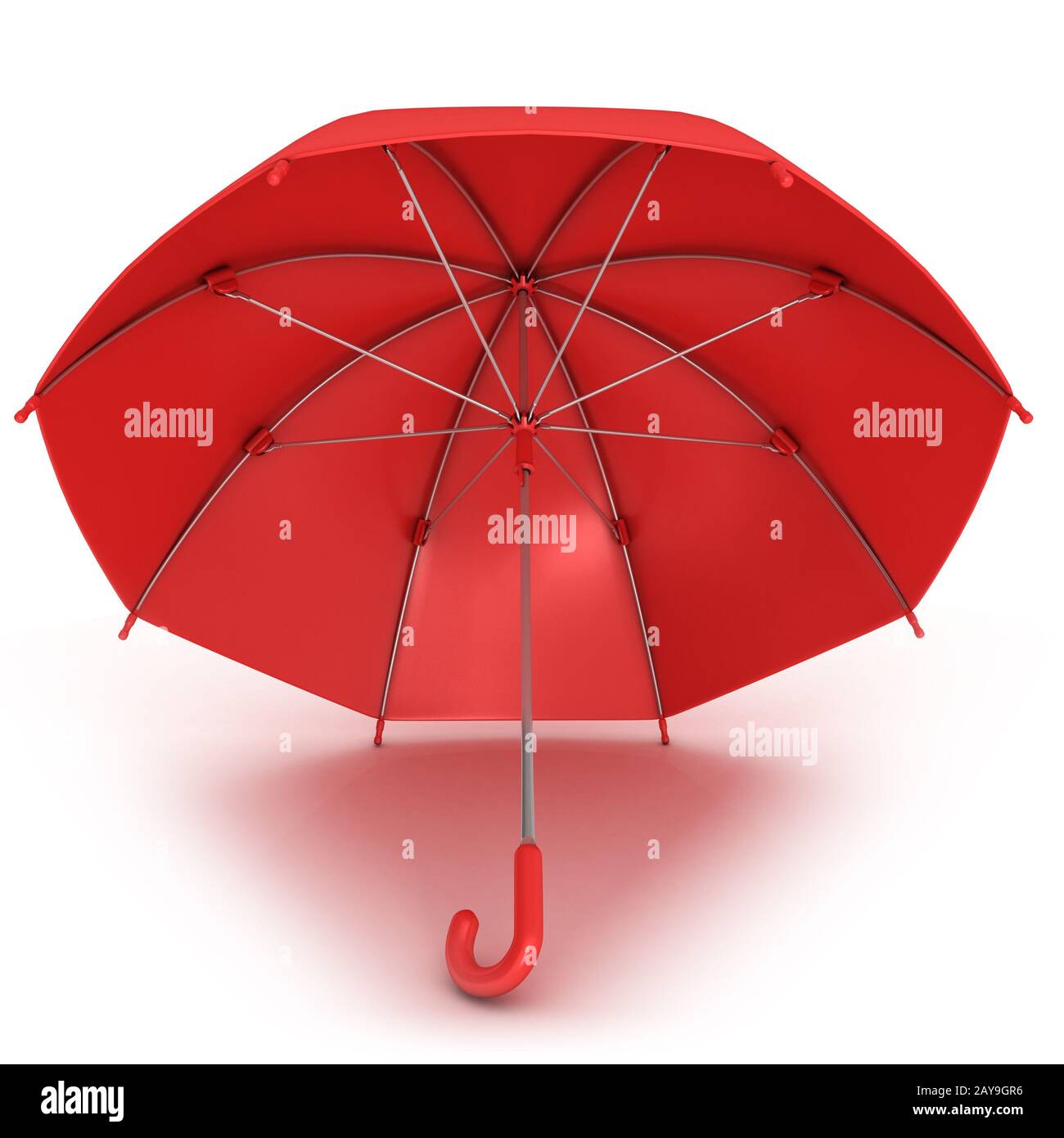 Red umbrella 3D Stock Photo Alamy
