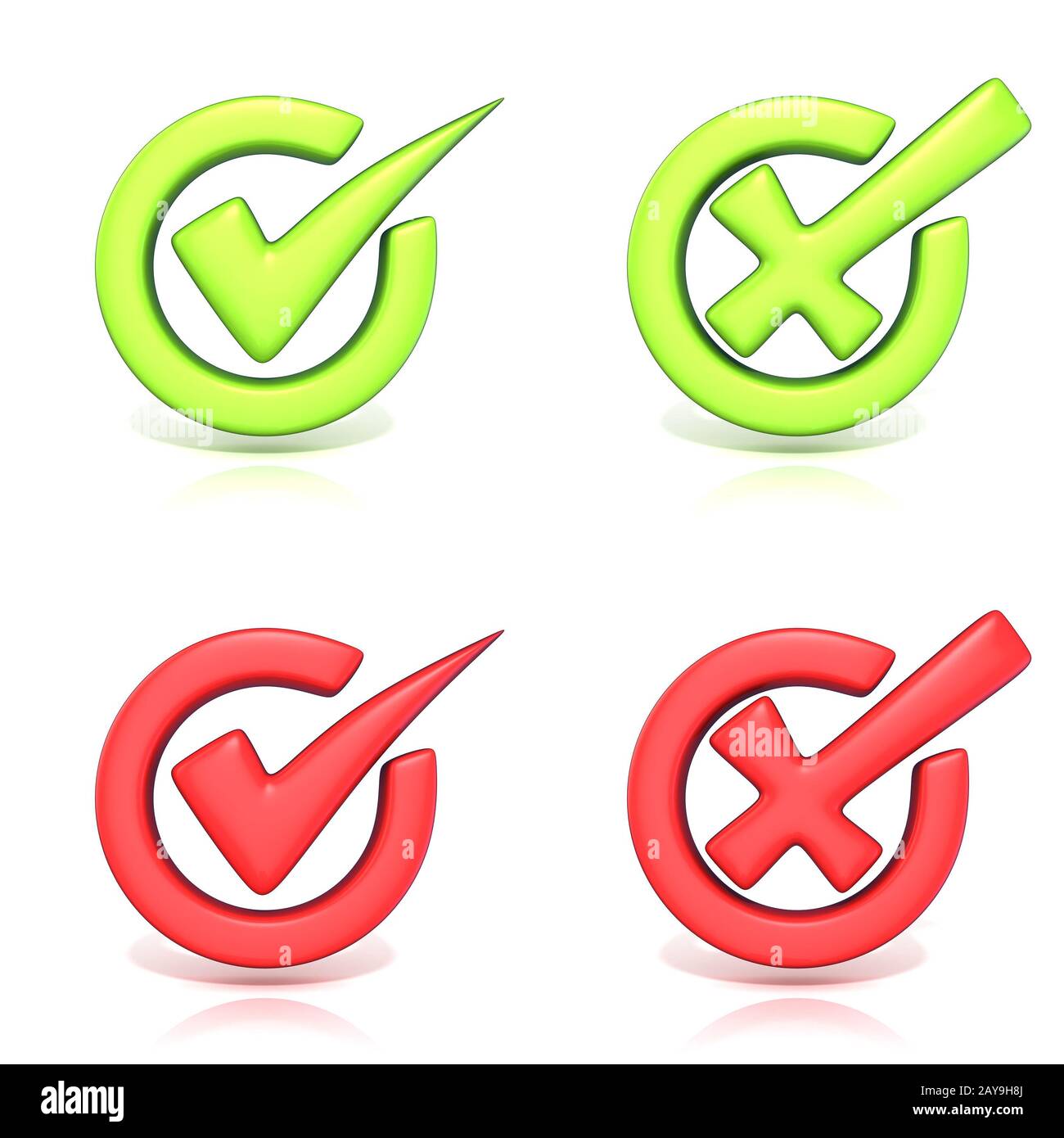 Circle the incorrect. Галочки правильно неправильно. check mark 3d icon. correct and incorrect image.