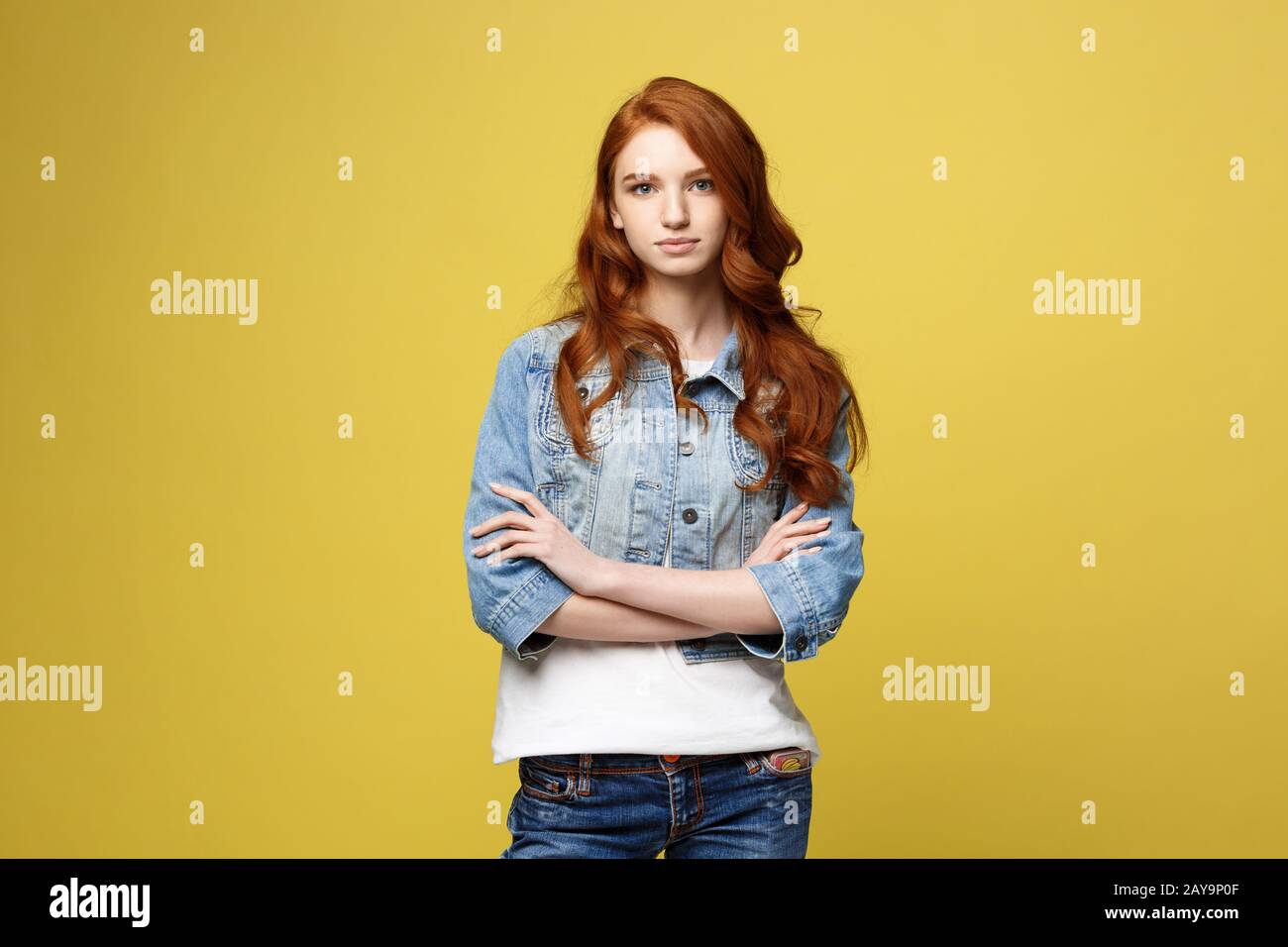 dark yellow denim jacket