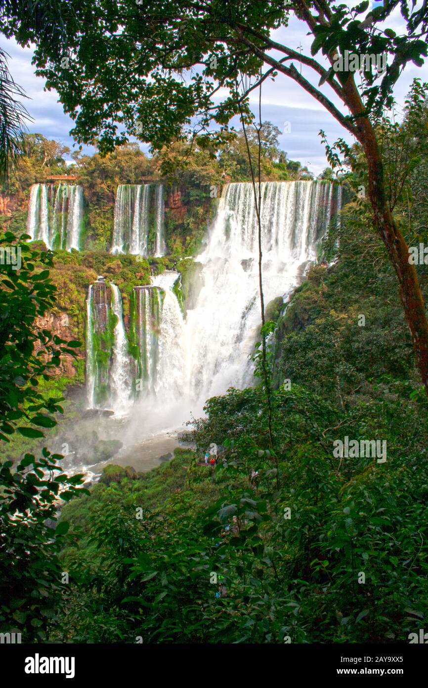 Waterfall Iguaçu, Rainforest, Argentina Stock Photo