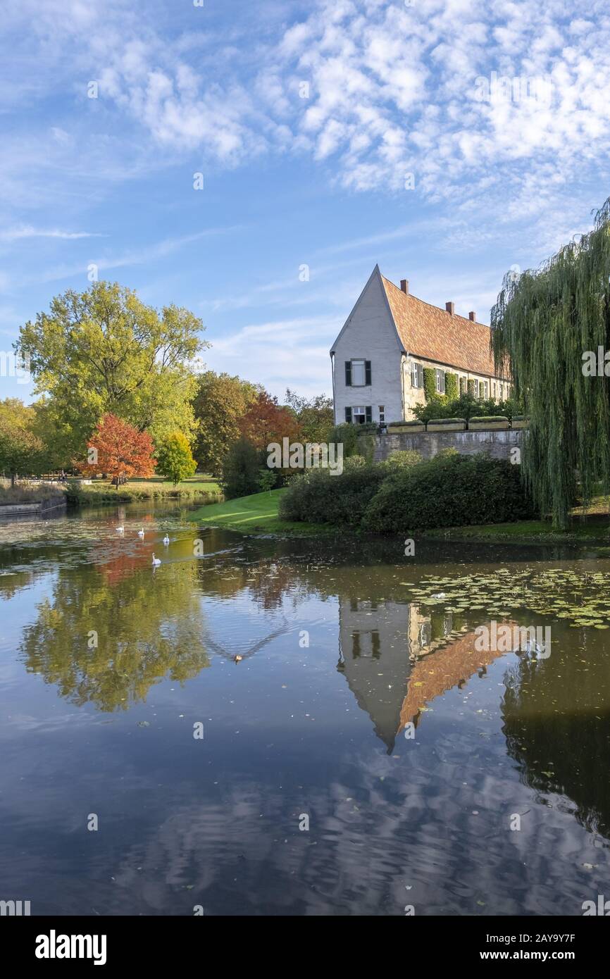 Burgsteinfurt Castle, gable end of the upper castle Stock Photo