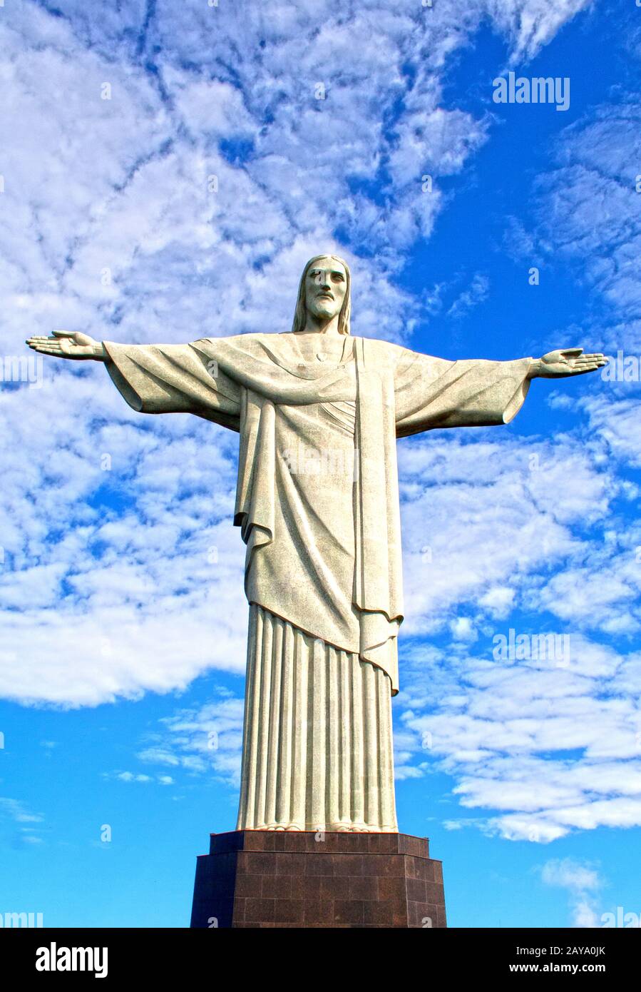 Christ figure, Rio de Janeiro, Brazil, South America Stock Photo