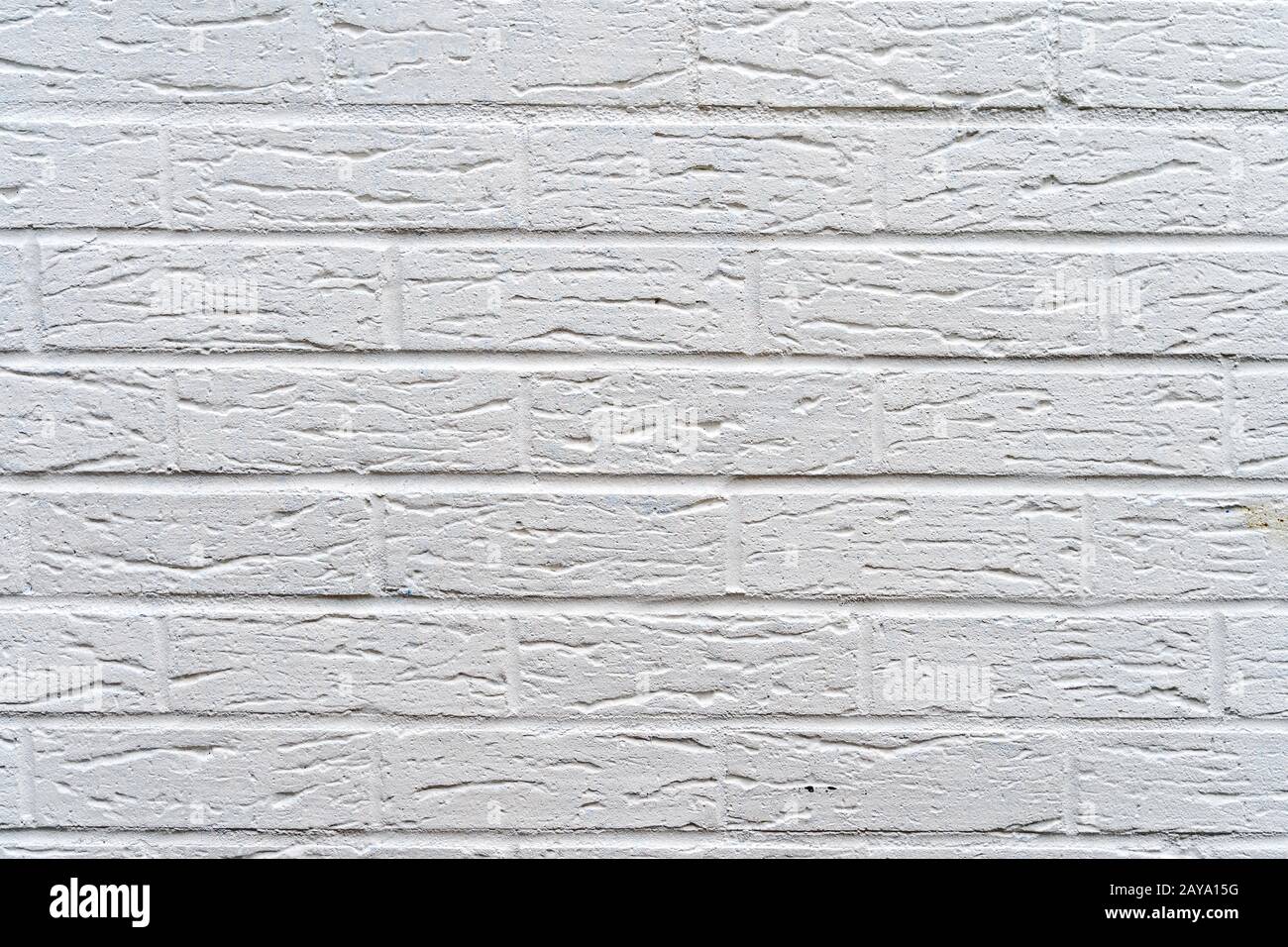 White Brick Wall Texture Background. Vintage Effect. Stock Photo