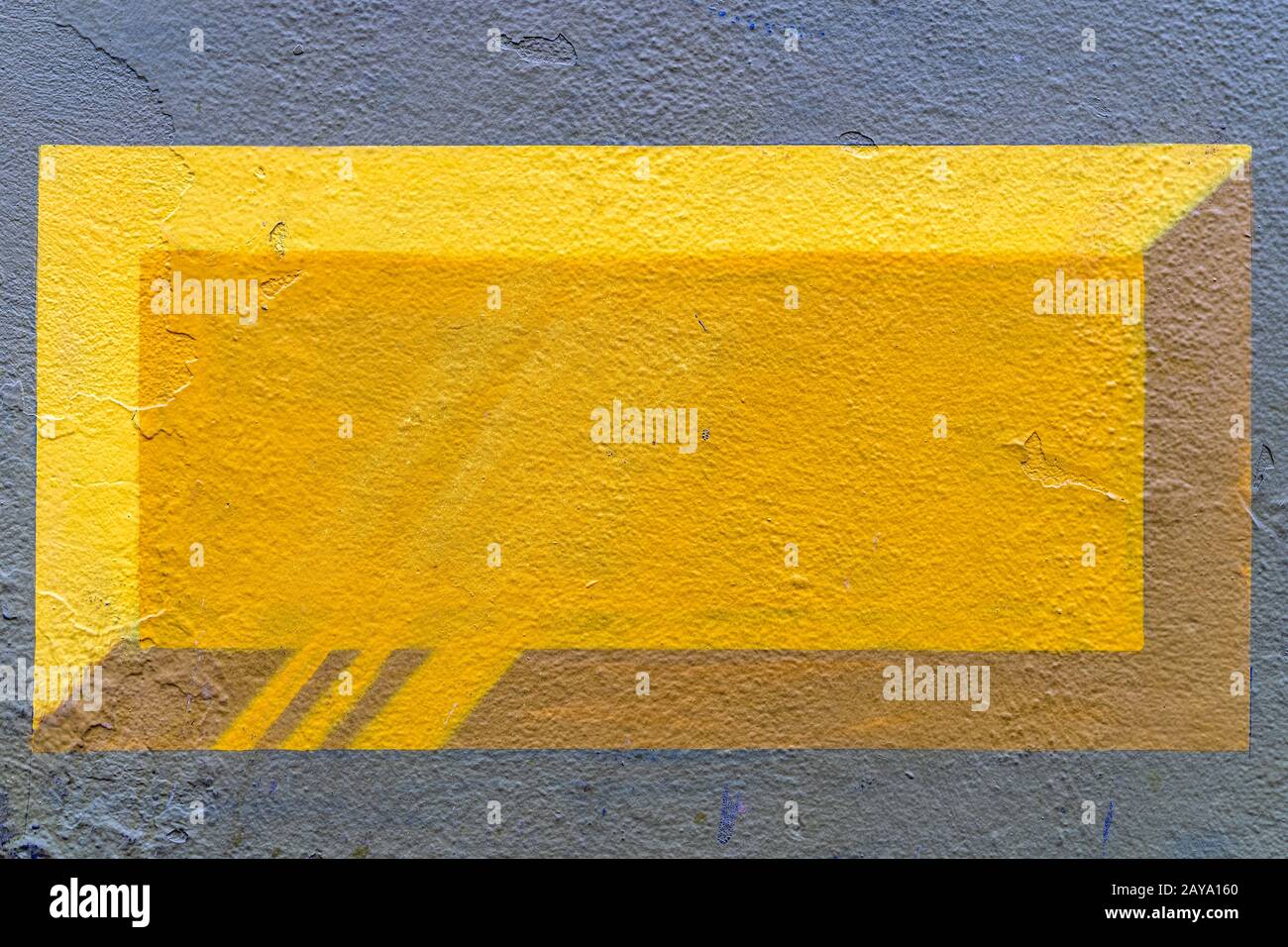 3d yellow brick graffiti. High quality texture and background Stock Photo