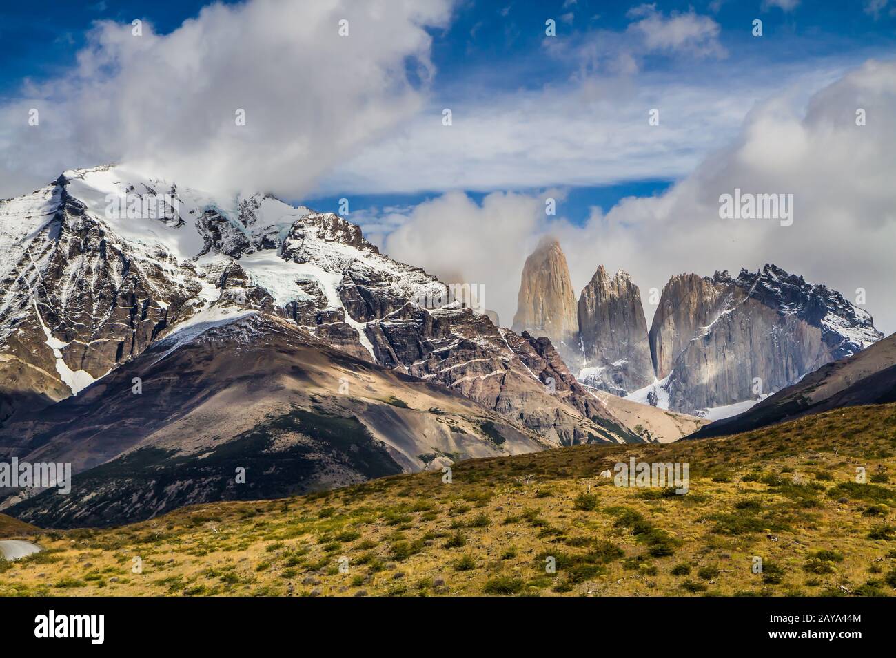 The famous Torres rocks Stock Photo - Alamy