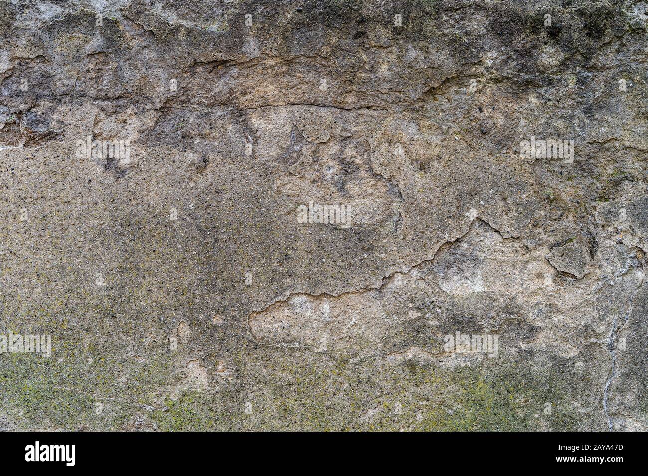 Aged concrete with patterns and cracks. High quality texture and background Stock Photo