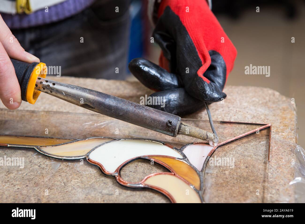 Stained glass maker hires stock photography and images Alamy