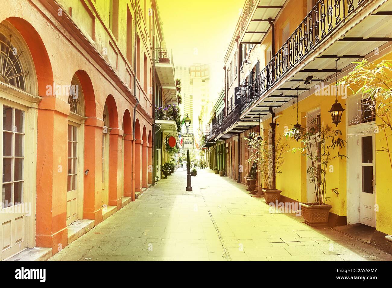 New Orleans French Quarter Stock Photo Alamy